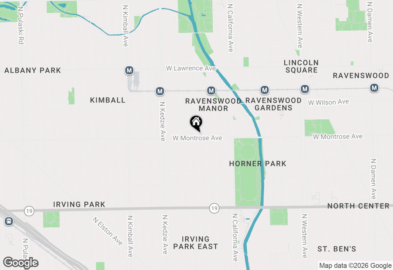 Map of 4410 N Sacramento Avenue #1E, Chicago, IL 60625