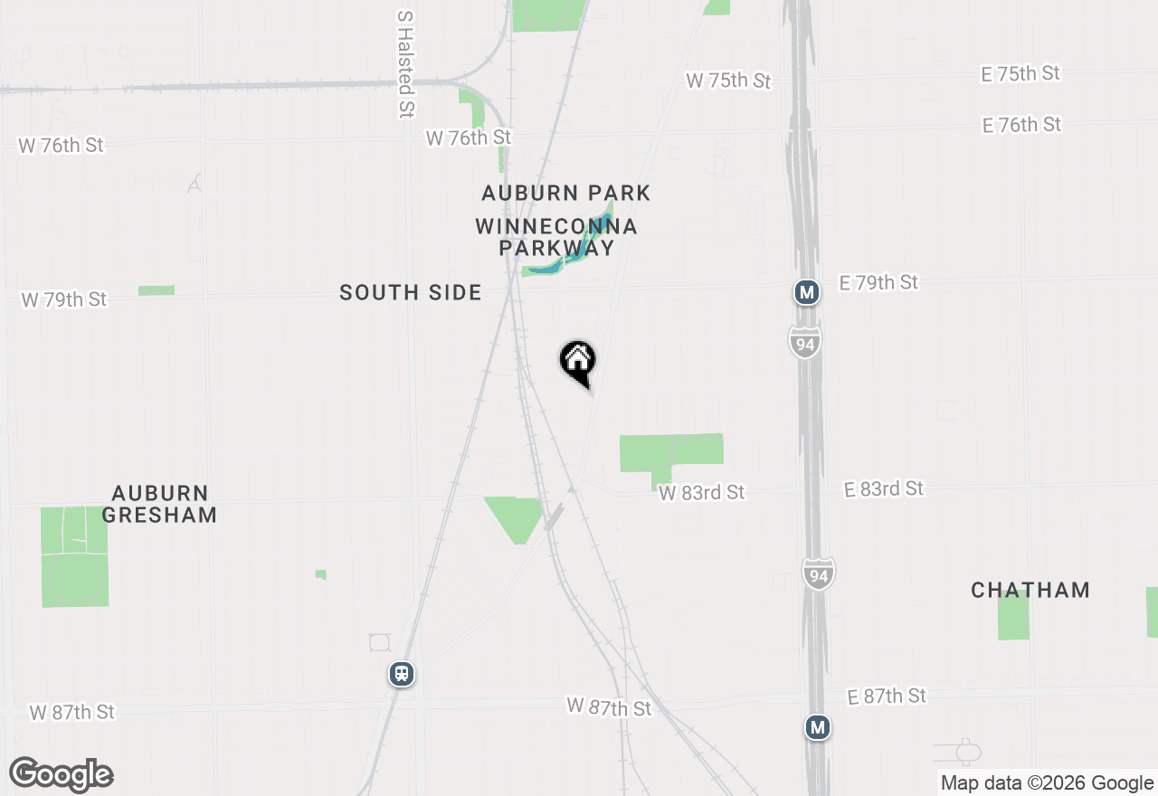 Map of 447 W 81st Street #G, Chicago, IL 60620