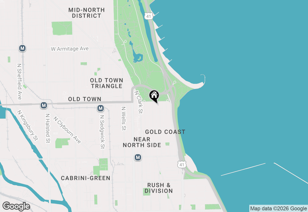 Map of 1540 N State Parkway #3C, Chicago, IL 60610