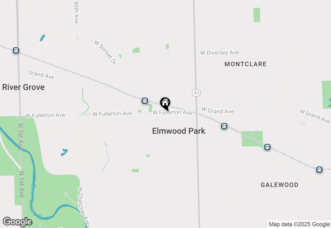 Map of 7405 W Fullerton Avenue #GS, Elmwood Park, IL 60707