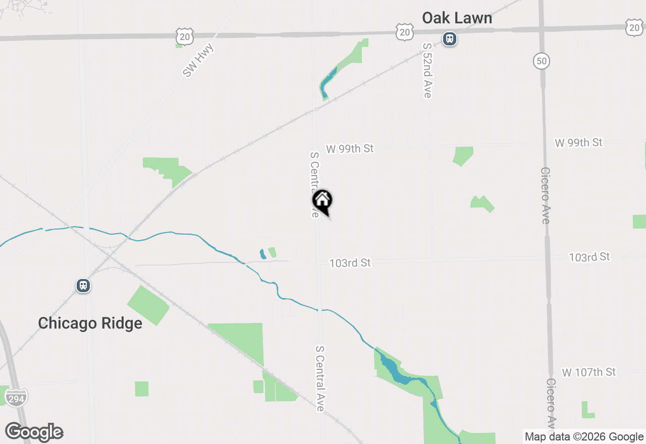 Map of 10124 Maple Avenue, Oak Lawn, IL 60453