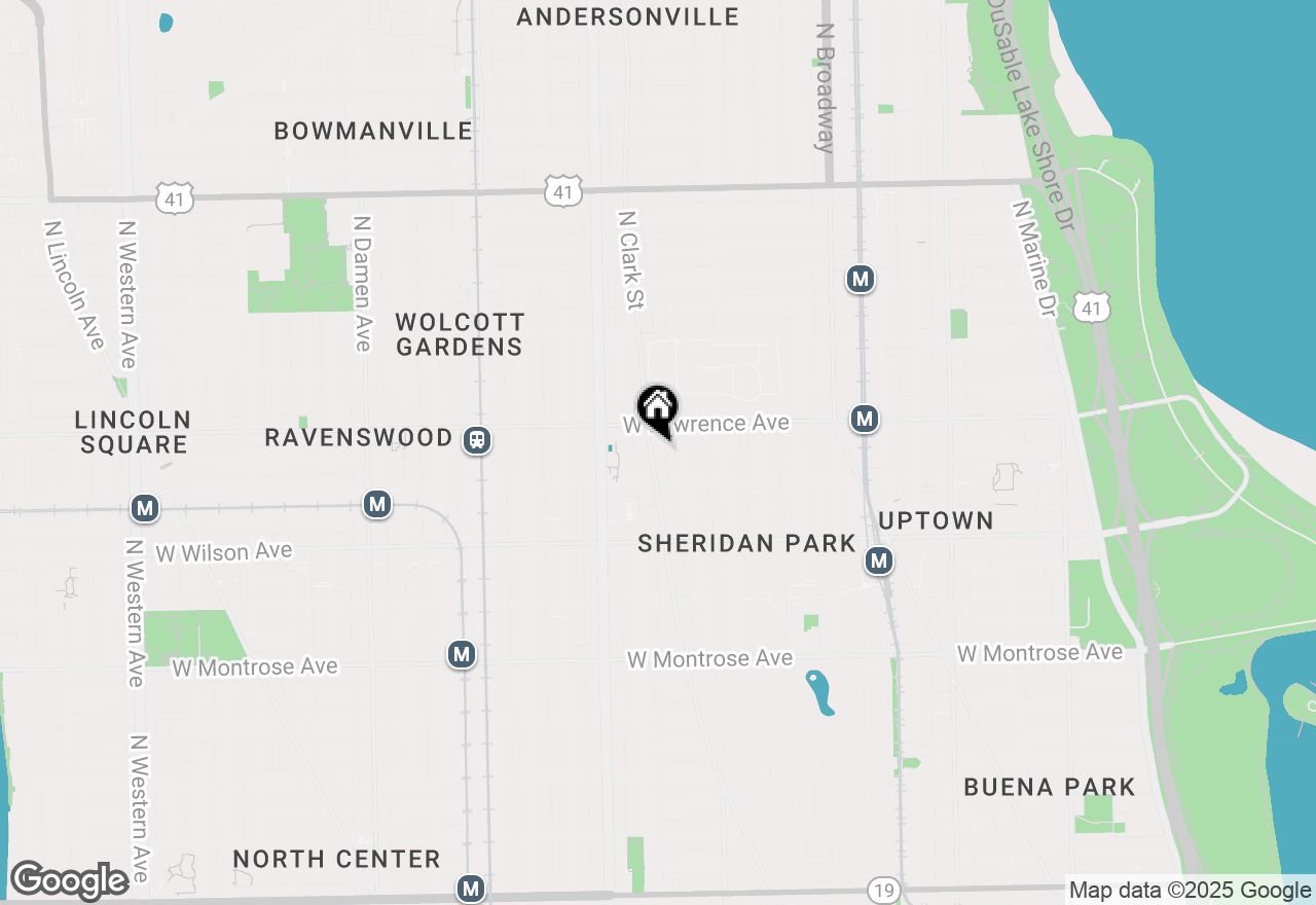 Map of 4733 N Clark Street #2N, Chicago, IL 60640