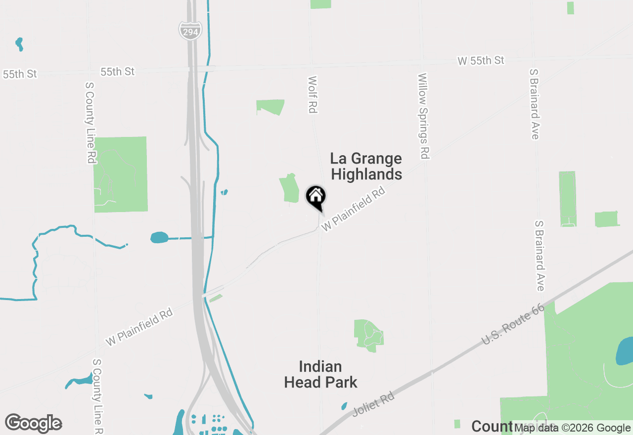 Map of 905 Hickory Drive, Western Springs, IL 60558