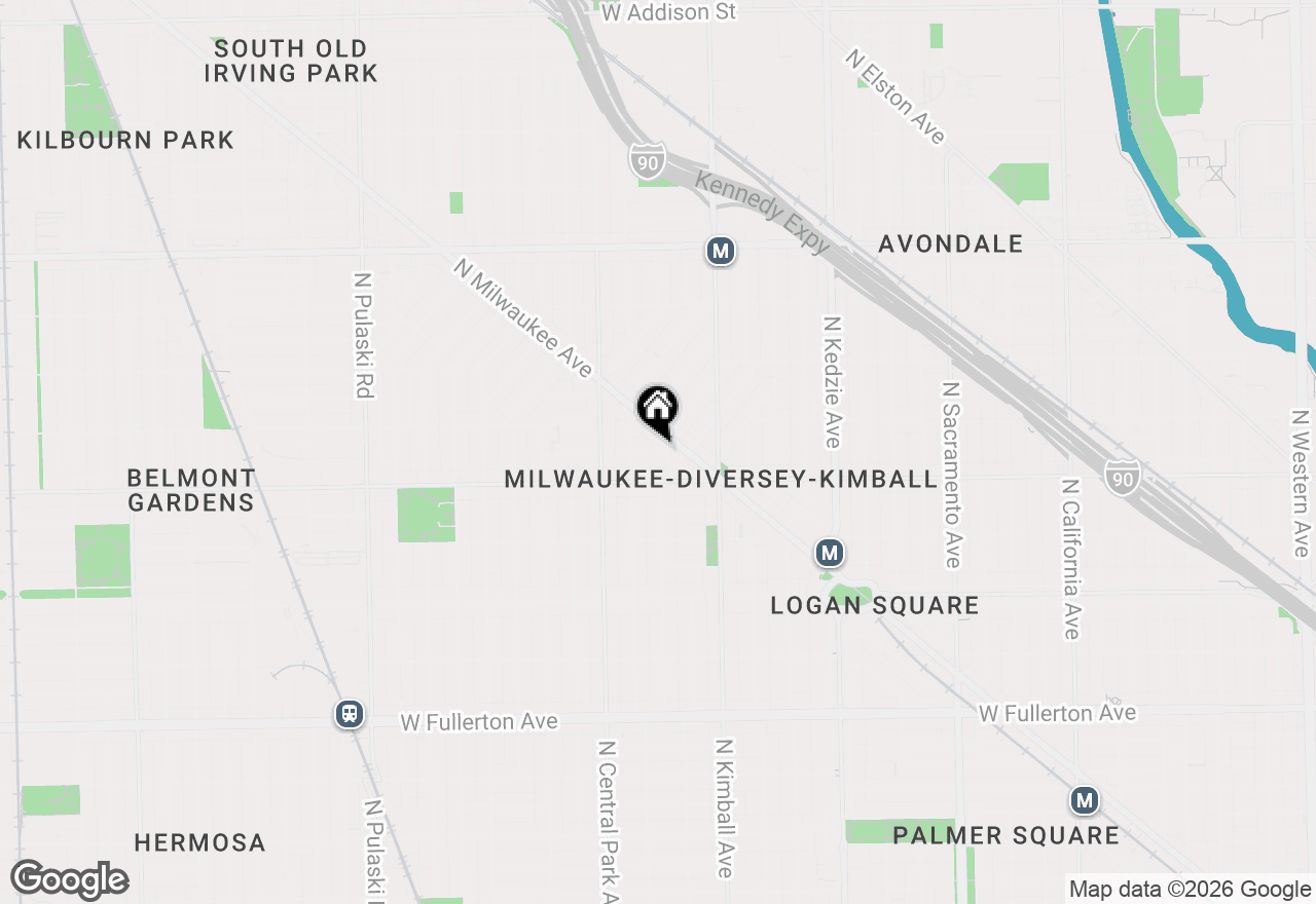 Map of 3518 W Wolfram Street #2, Chicago, IL 60618