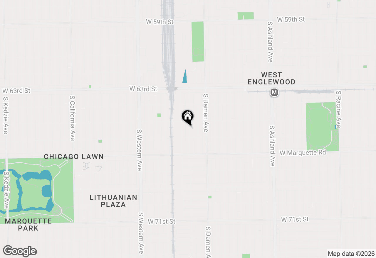 Map of 6526 S Hoyne Avenue, Chicago, IL 60636