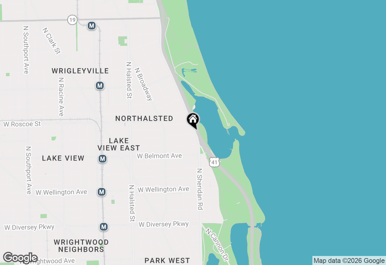 Map of 3300 N Lake Shore Drive #16A, Chicago, IL 60657