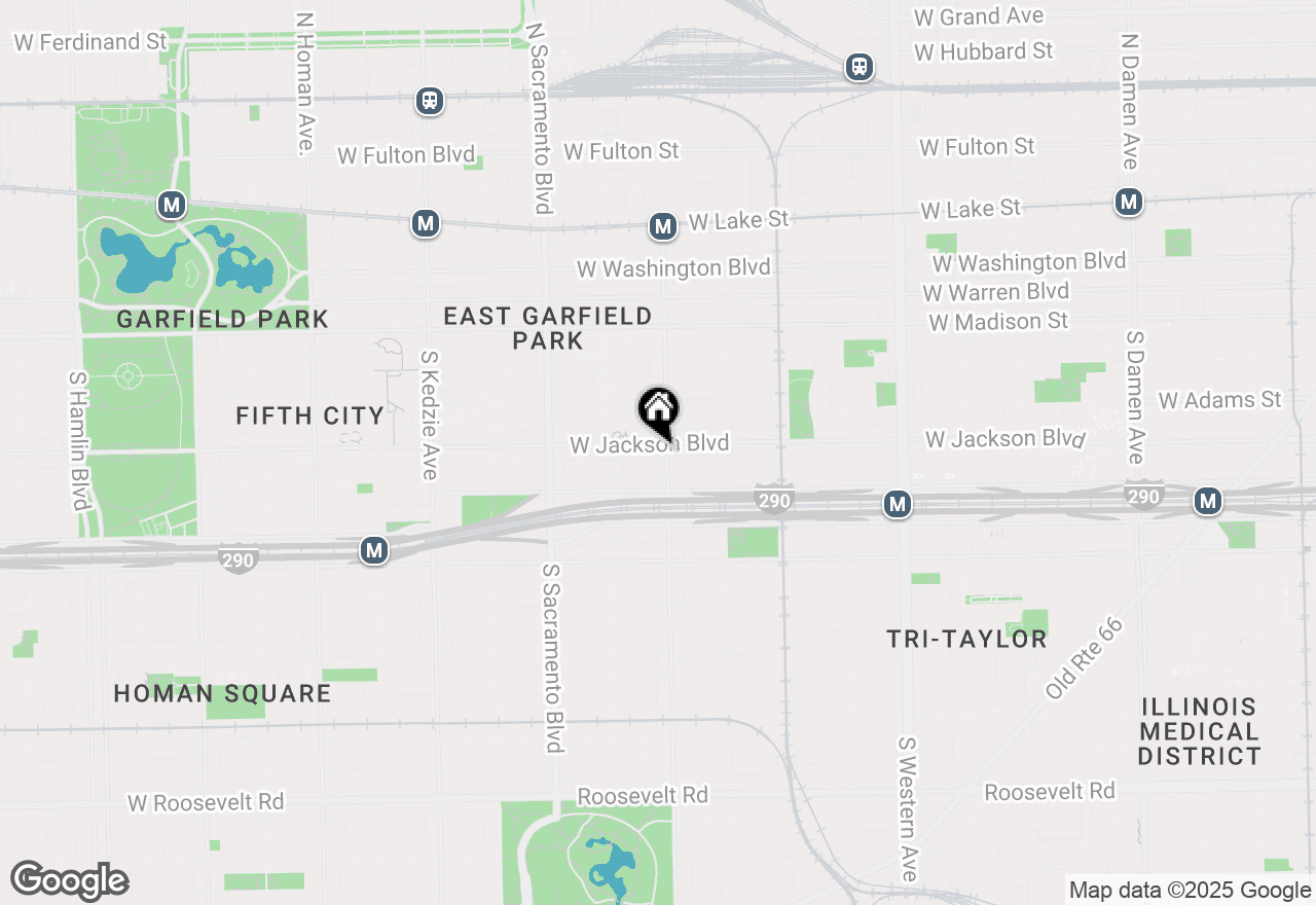 Map of 2807 W Jackson Boulevard #2, Chicago, IL 60612