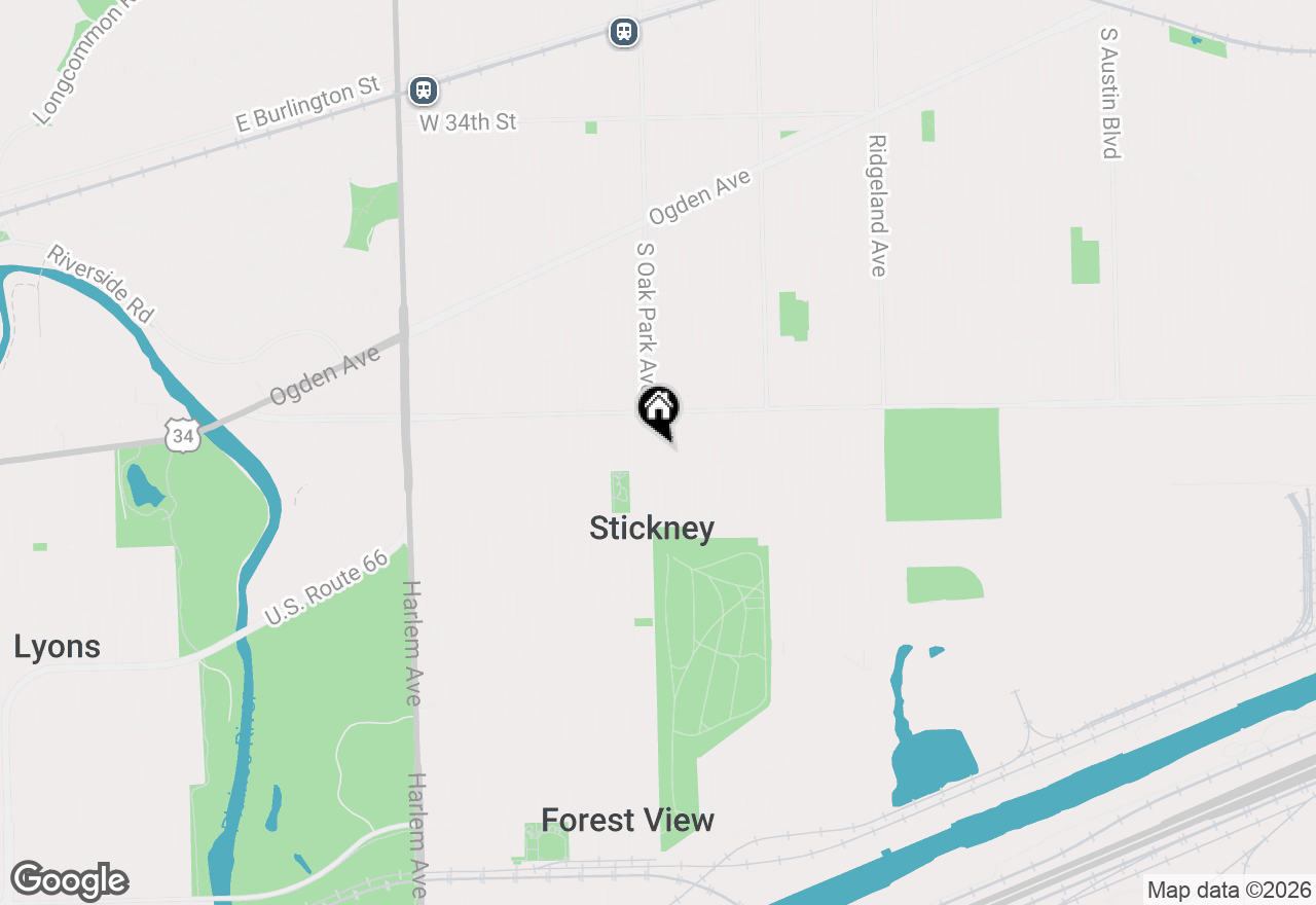 Map of 3933 Oak Park Avenue, Stickney, IL 60402
