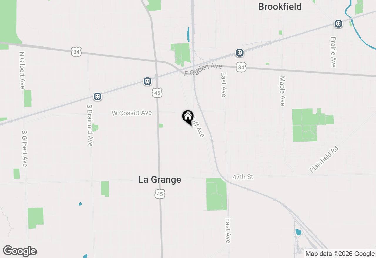 Map of 203 8th Avenue, La Grange, IL 60525