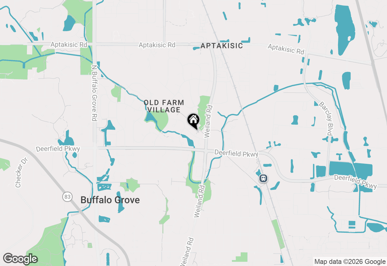 Map of 1236 Churchill Court #1236, Buffalo Grove, IL 60089