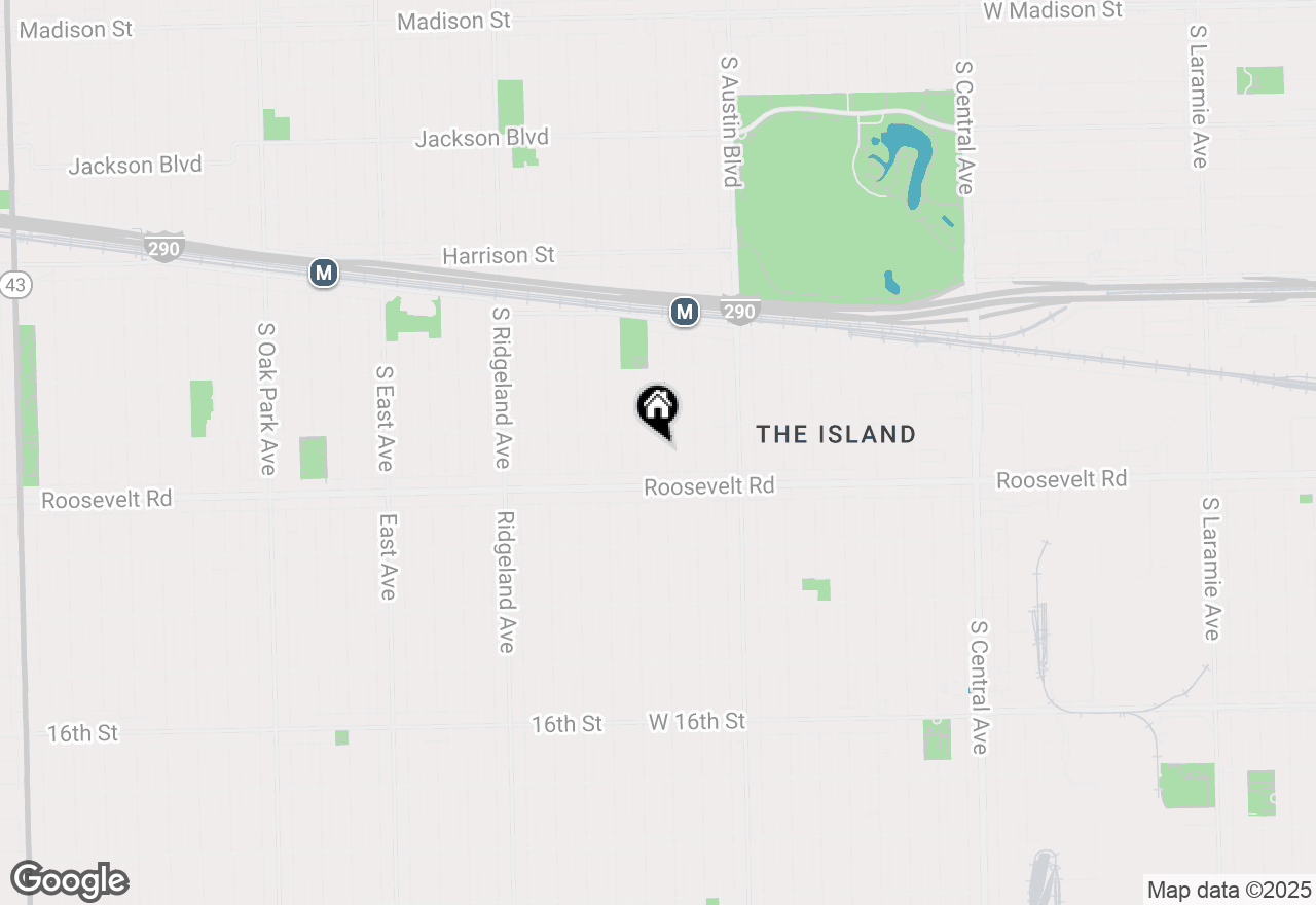 Map of 1166 S Taylor Avenue, Oak Park, IL 60304