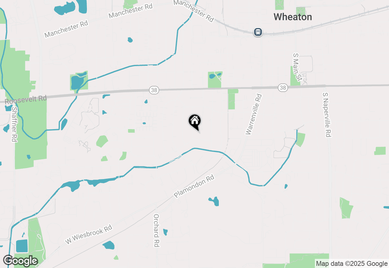 Map of 1107 Aurora Way, Wheaton, IL 60189