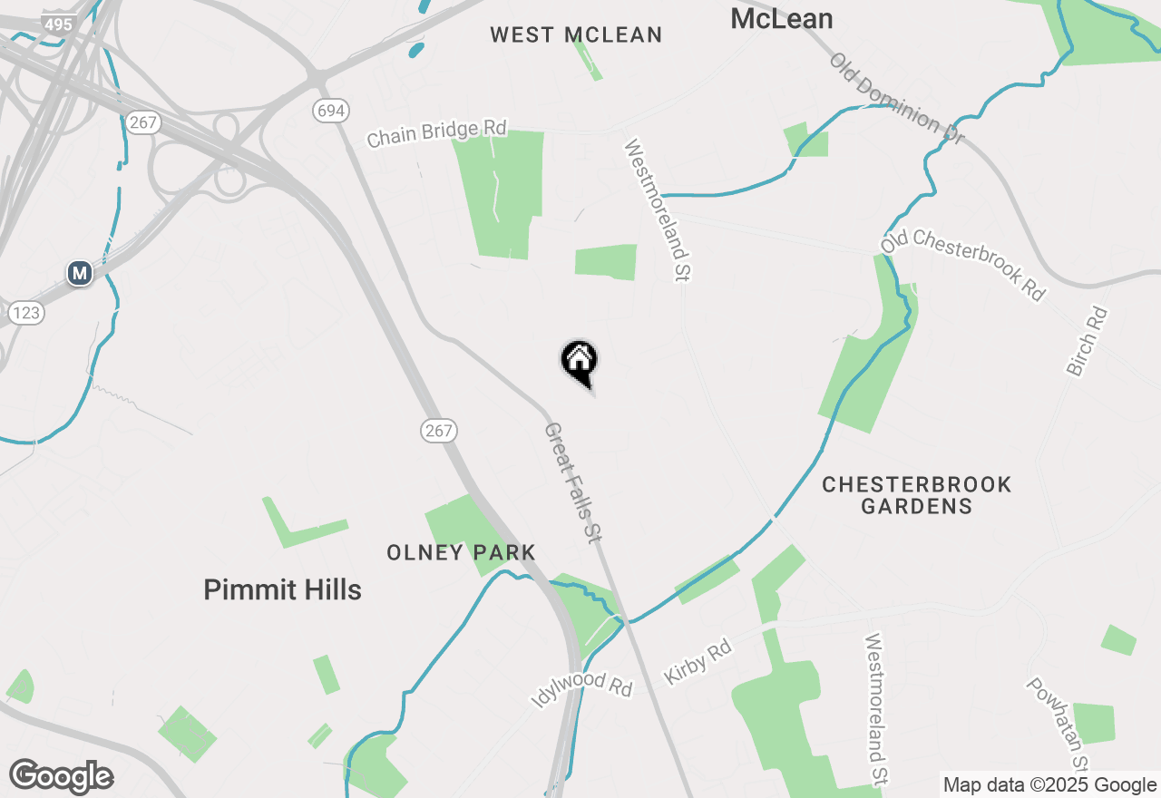 Map of 7004 Tyndale Street, Mclean, VA 22101