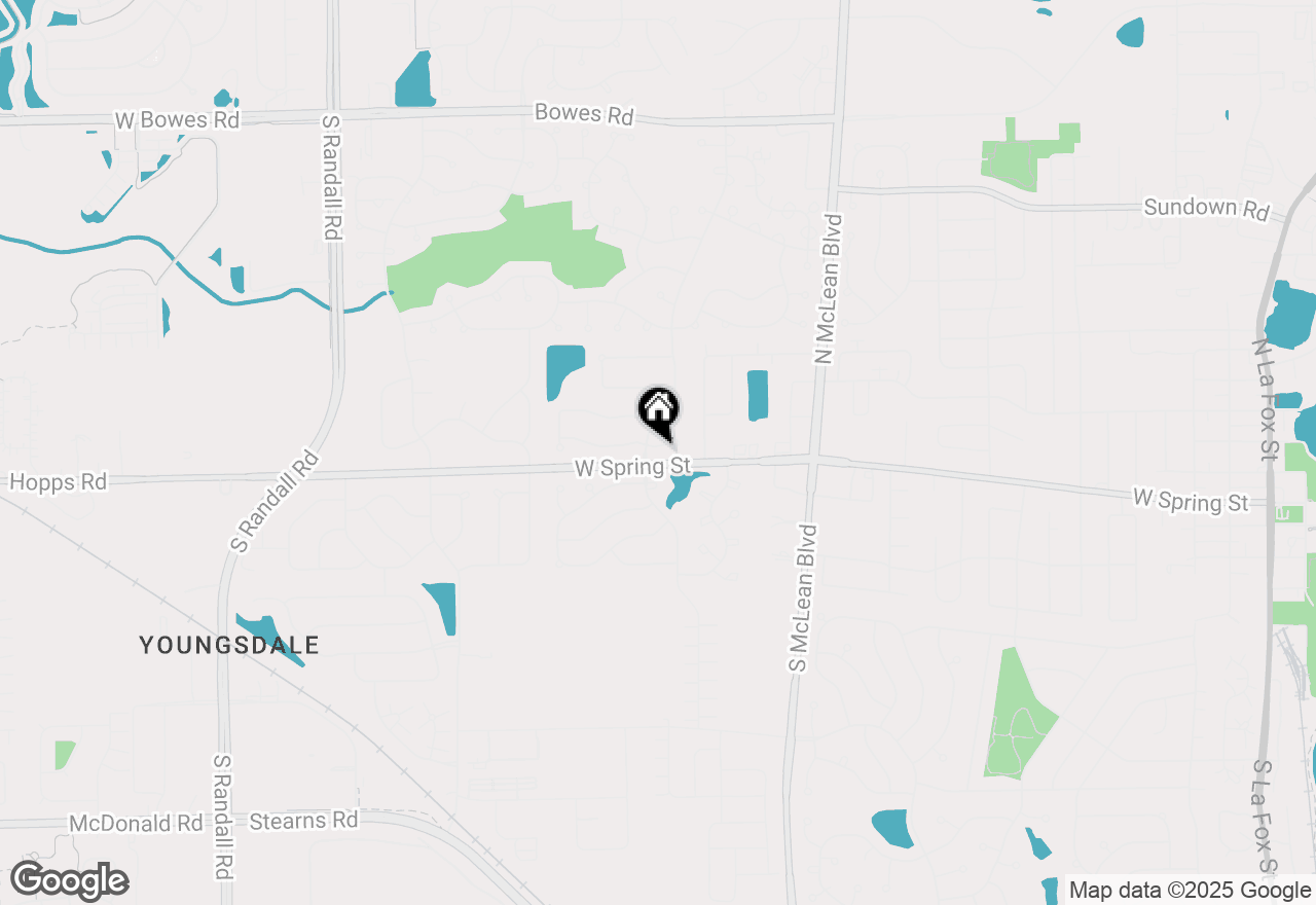 Map of 25 Kingsport Court, South Elgin, IL 60177