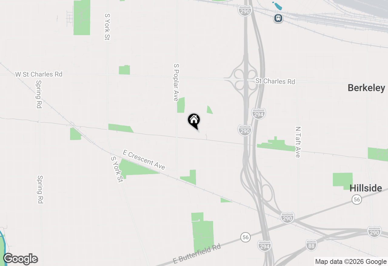 Map of 346 E South Street, Elmhurst, IL 60126