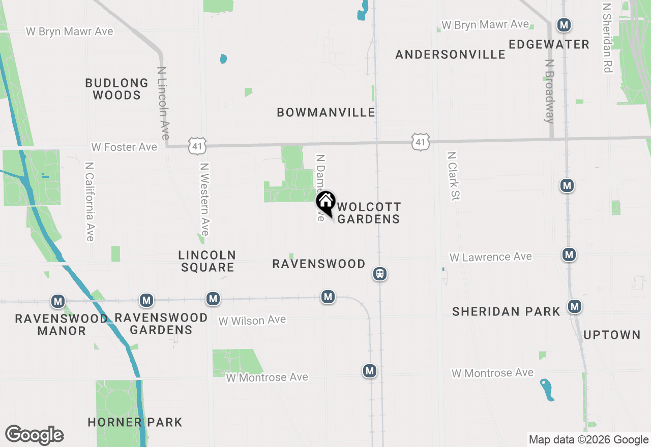 Map of 4913 N Damen Avenue #2, Chicago, IL 60625