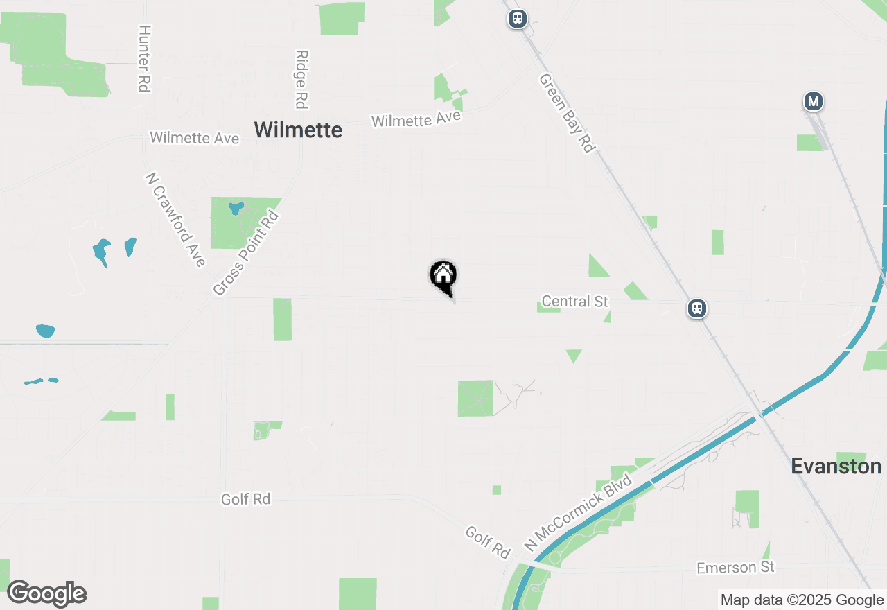 Map of 2822 Central Street #100, Evanston, IL 60201