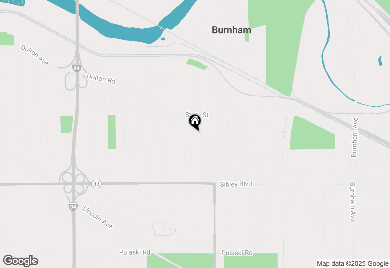 Map of 322 Calhoun Avenue, Calumet City, IL 60409