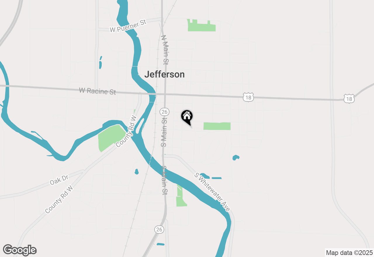 Map of 251-251 E Washington St #1E, Jefferson, WI 53549
