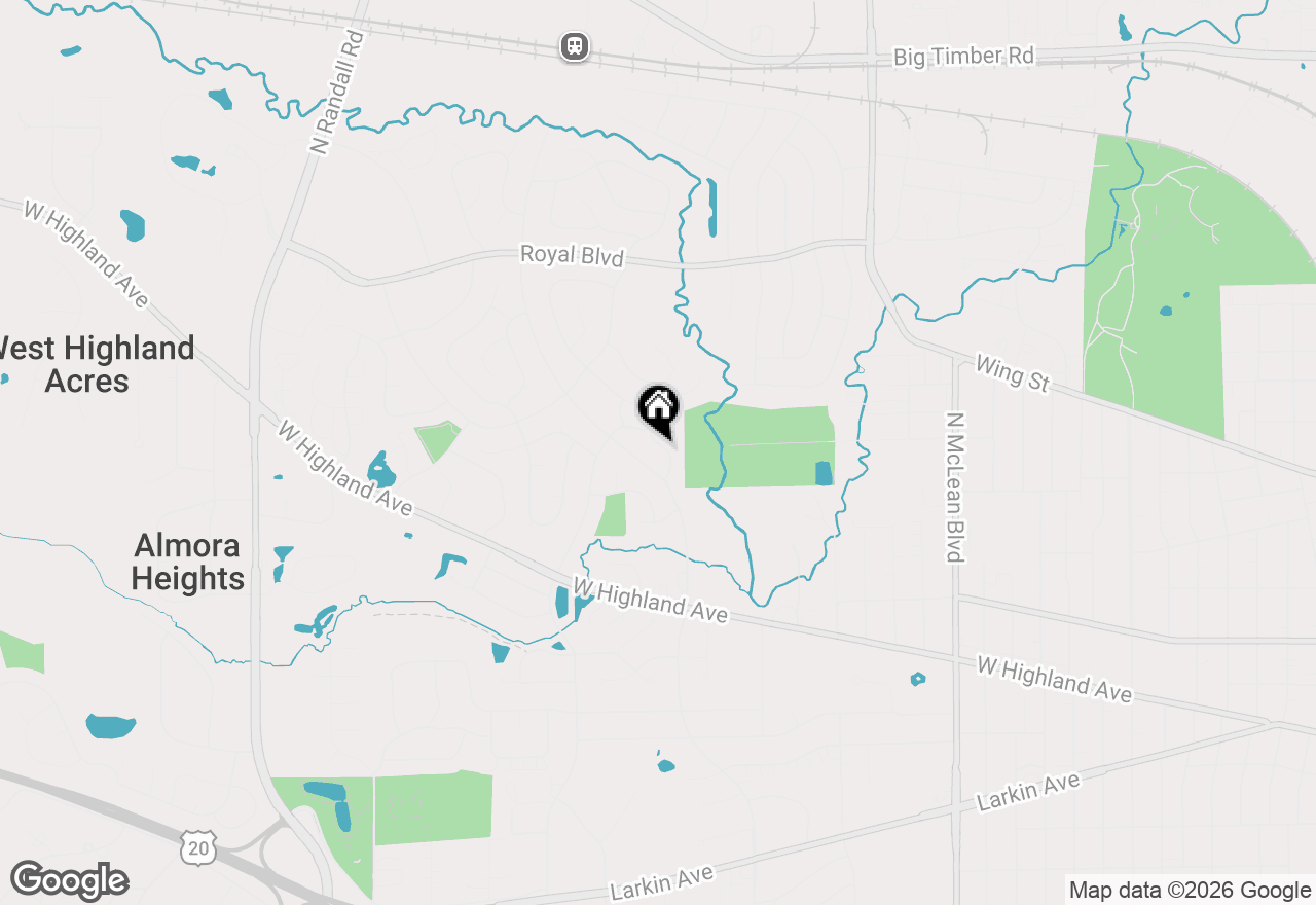 Map of 530 Cumberland Trail, Elgin, IL 60123