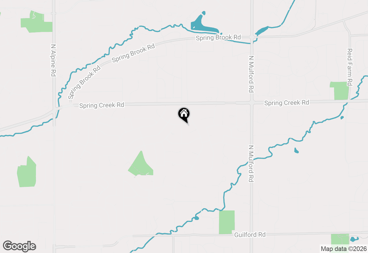 Map of 5481 Ponderosa Drive, Rockford, IL 61107