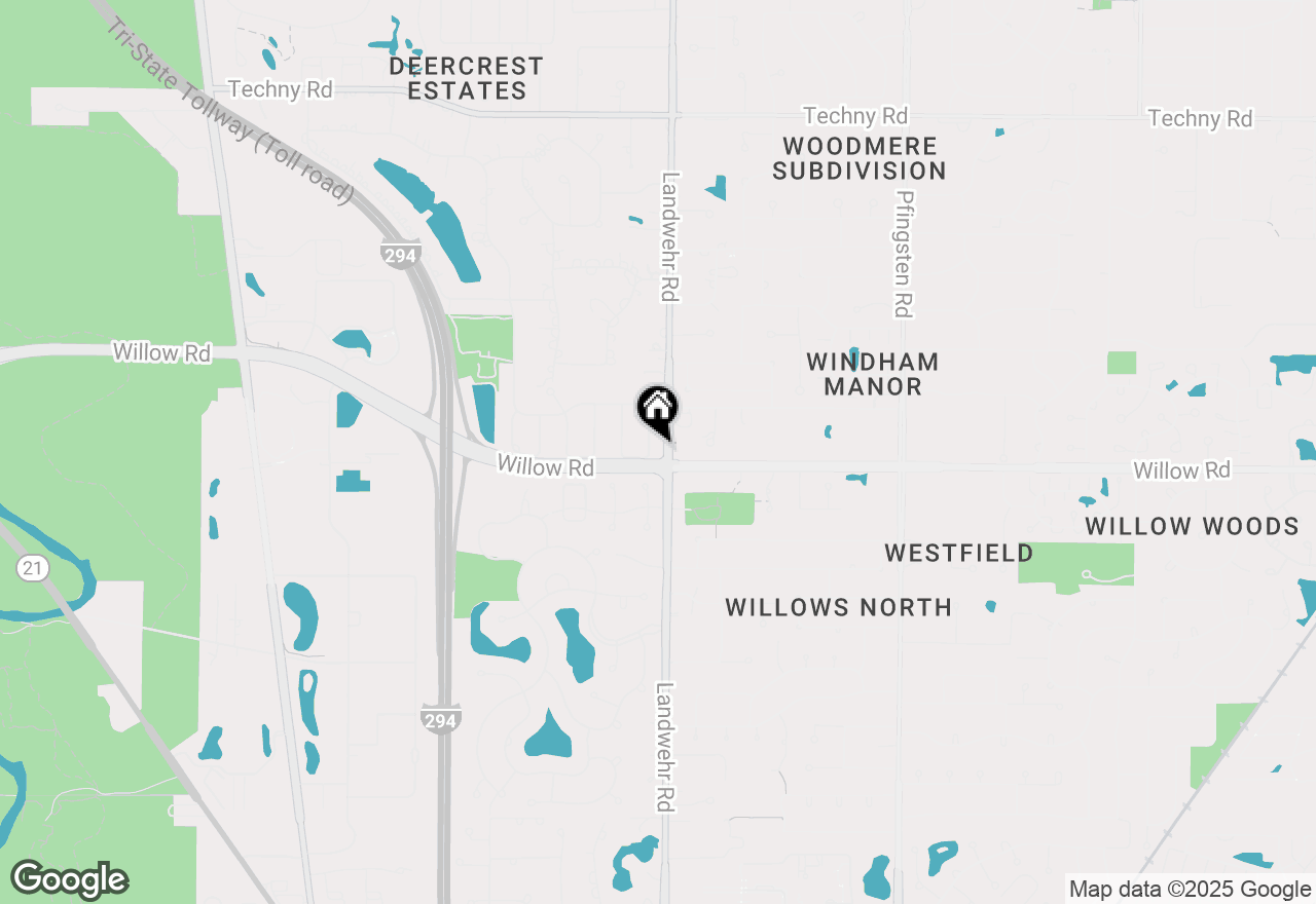 Map of 2585 Joshua Lane, Northbrook, IL 60062