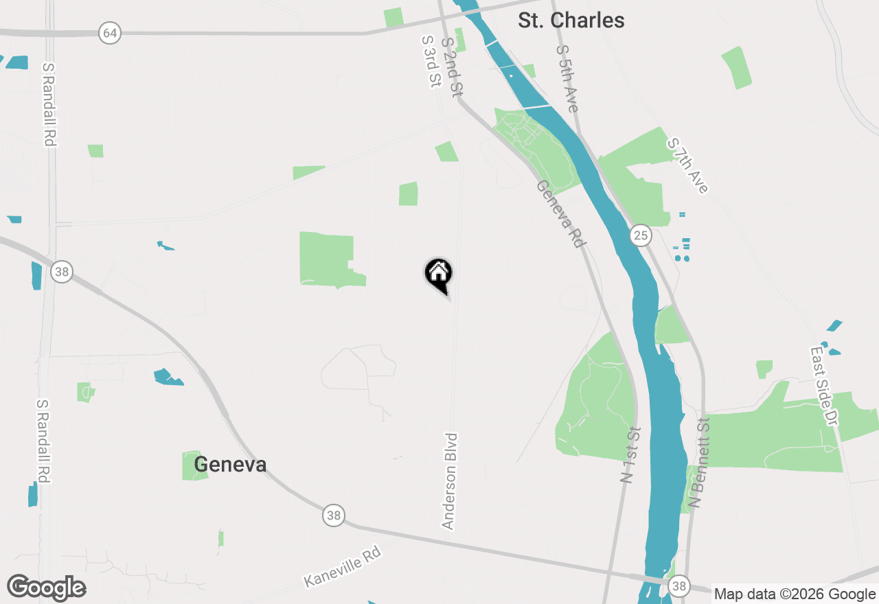 Map of 1316 S 4th Street, St. Charles, IL 60174