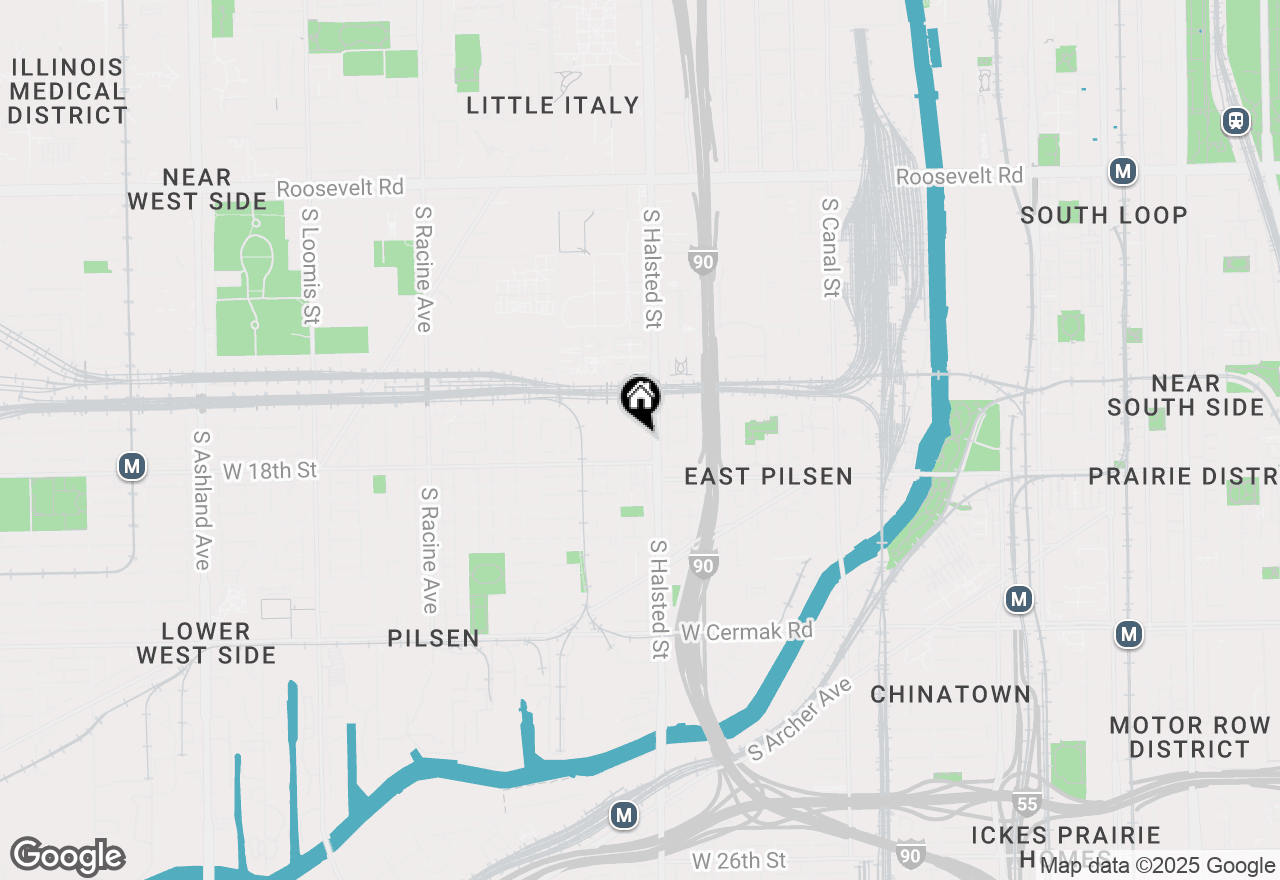Map of 1707 S Newberry Avenue, Chicago, IL 60608
