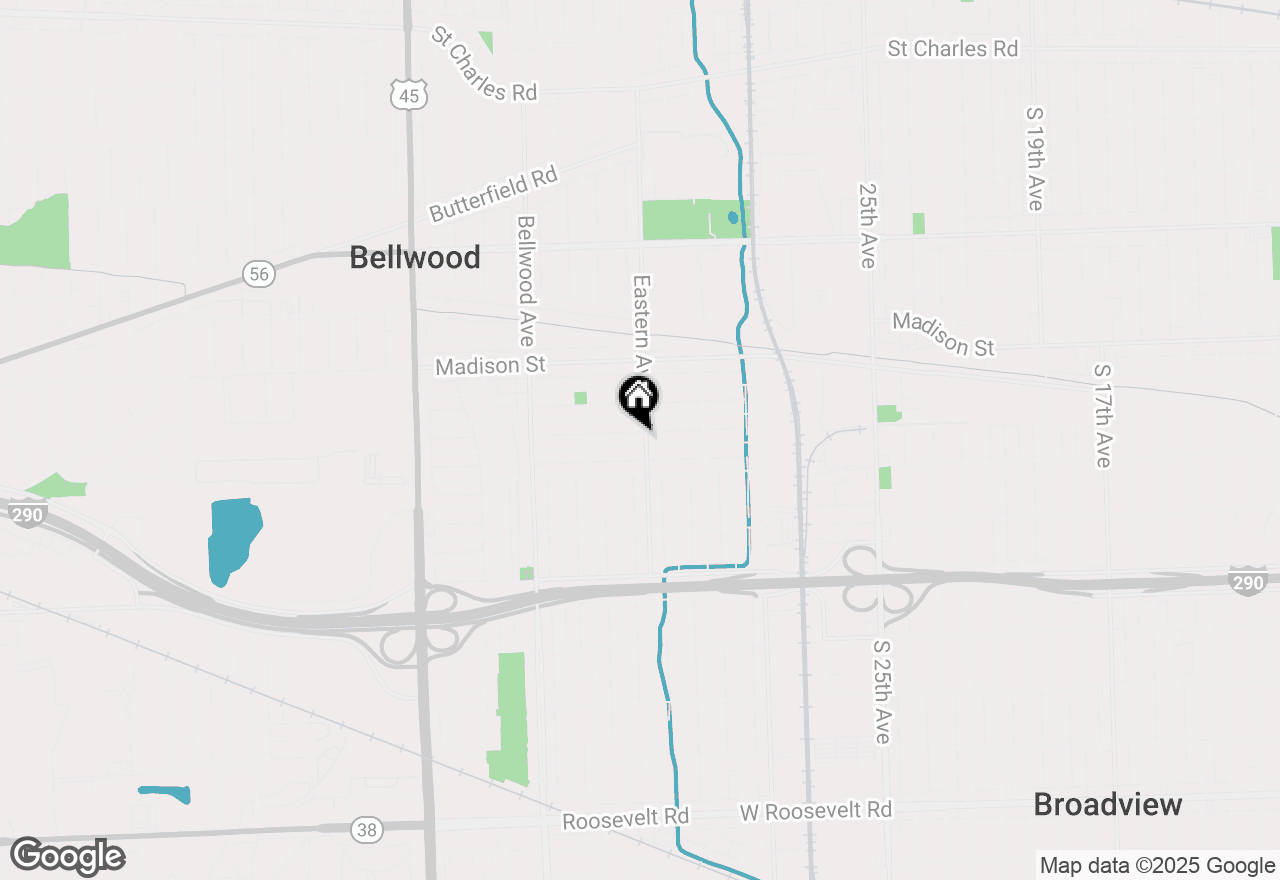 Map of 3303 Adams Street, Bellwood, IL 60104