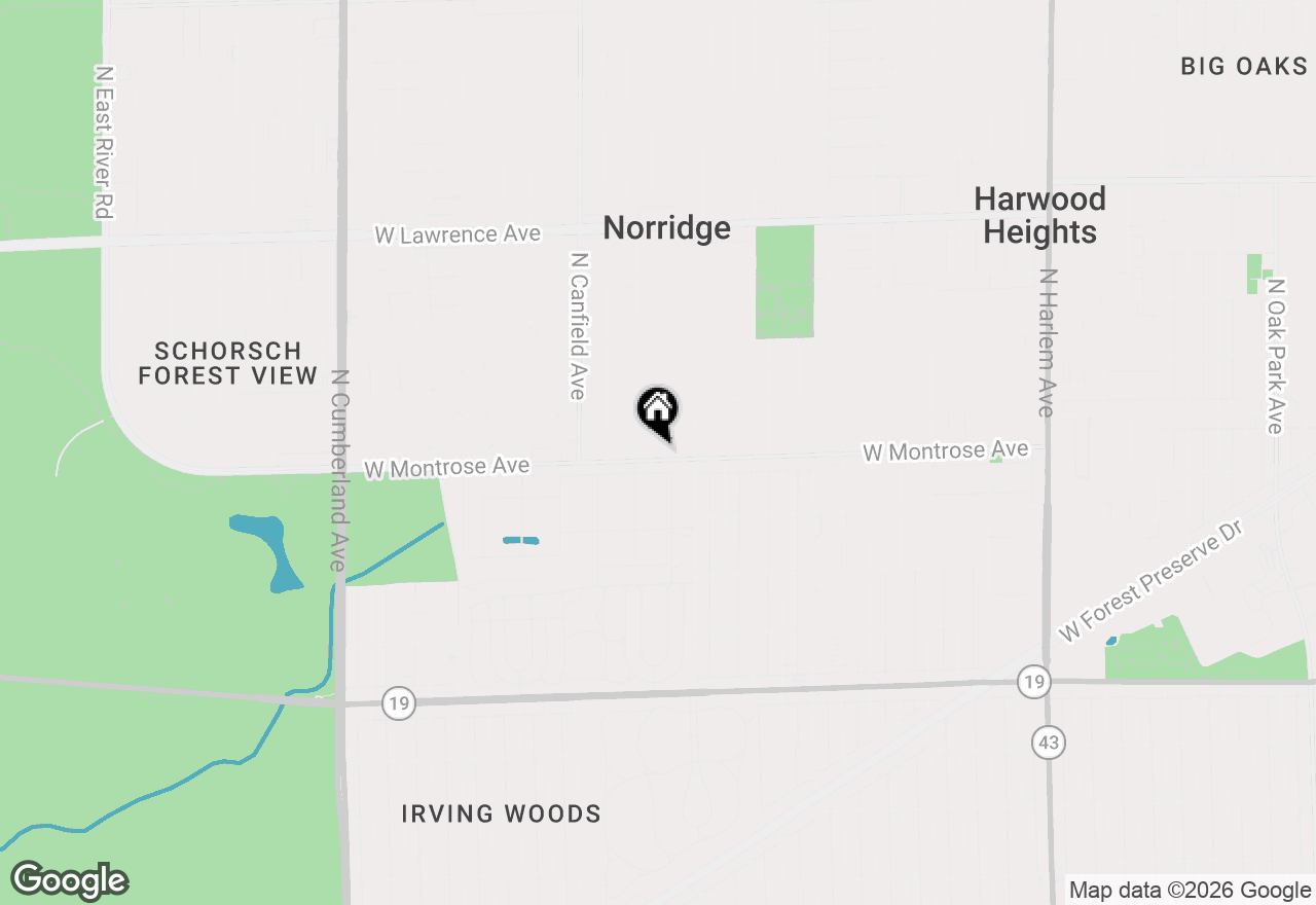 Map of 4400 N Opal Avenue, Norridge, IL 60706