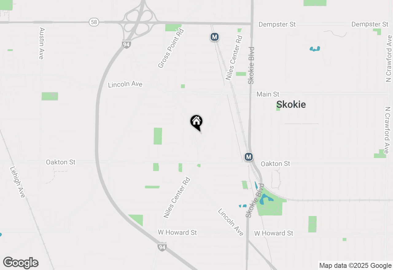 Map of 8149 N Lincoln Avenue, Skokie, IL 60077