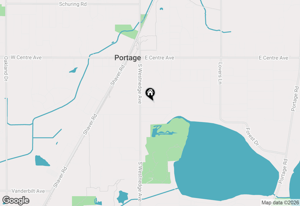 Map of 216 Larkspur Avenue, Portage, MI 49002