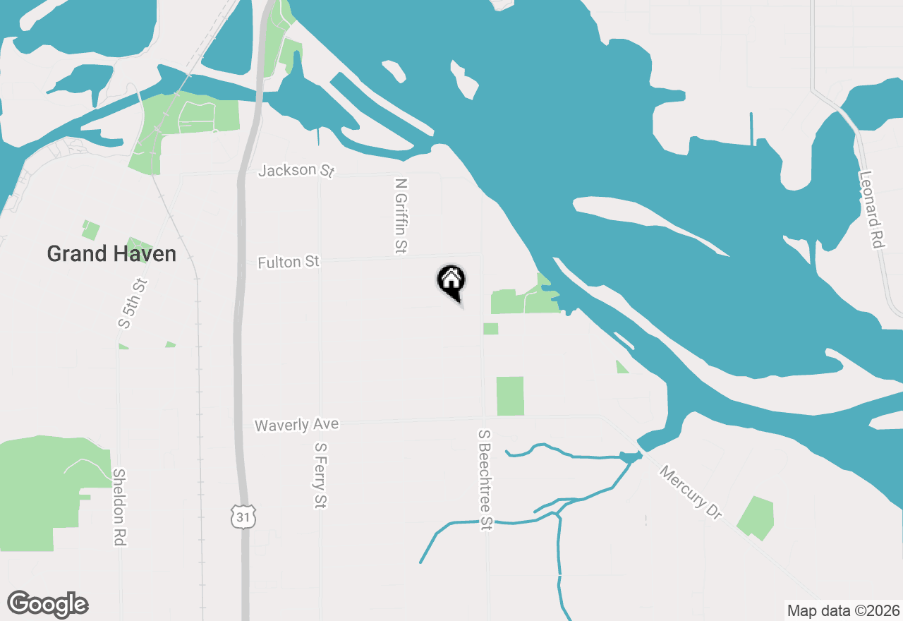 Map of 1407 Franklin Avenue, Grand Haven, MI 49417