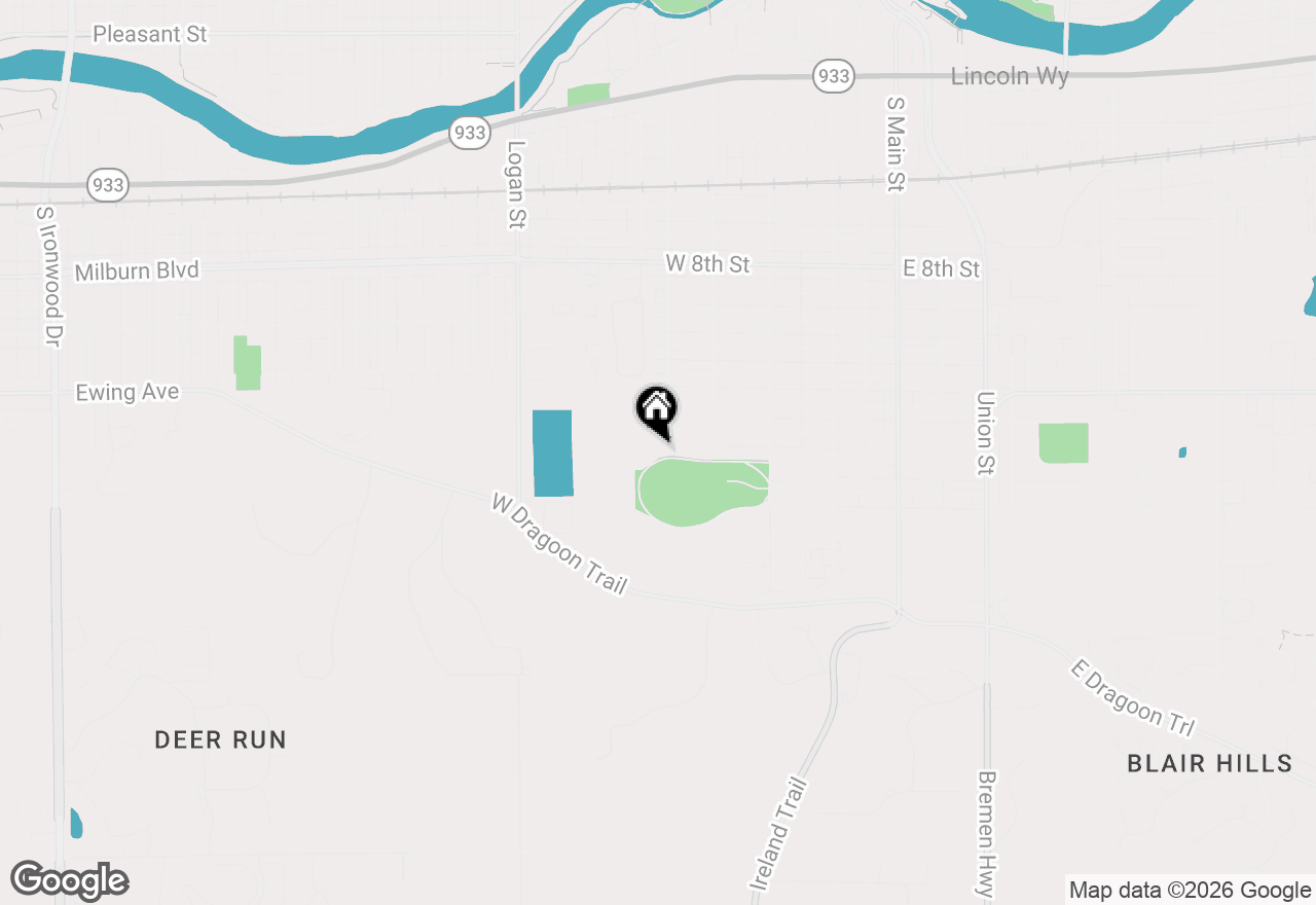 Map of 804 W 15th Street, Mishawaka, IN 46544