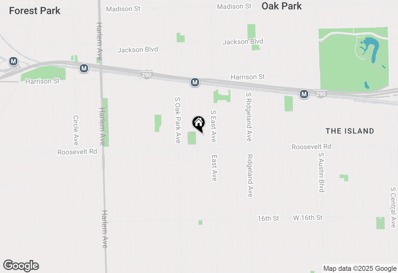 Map of 1156 Wesley Avenue, Oak Park, IL 60304