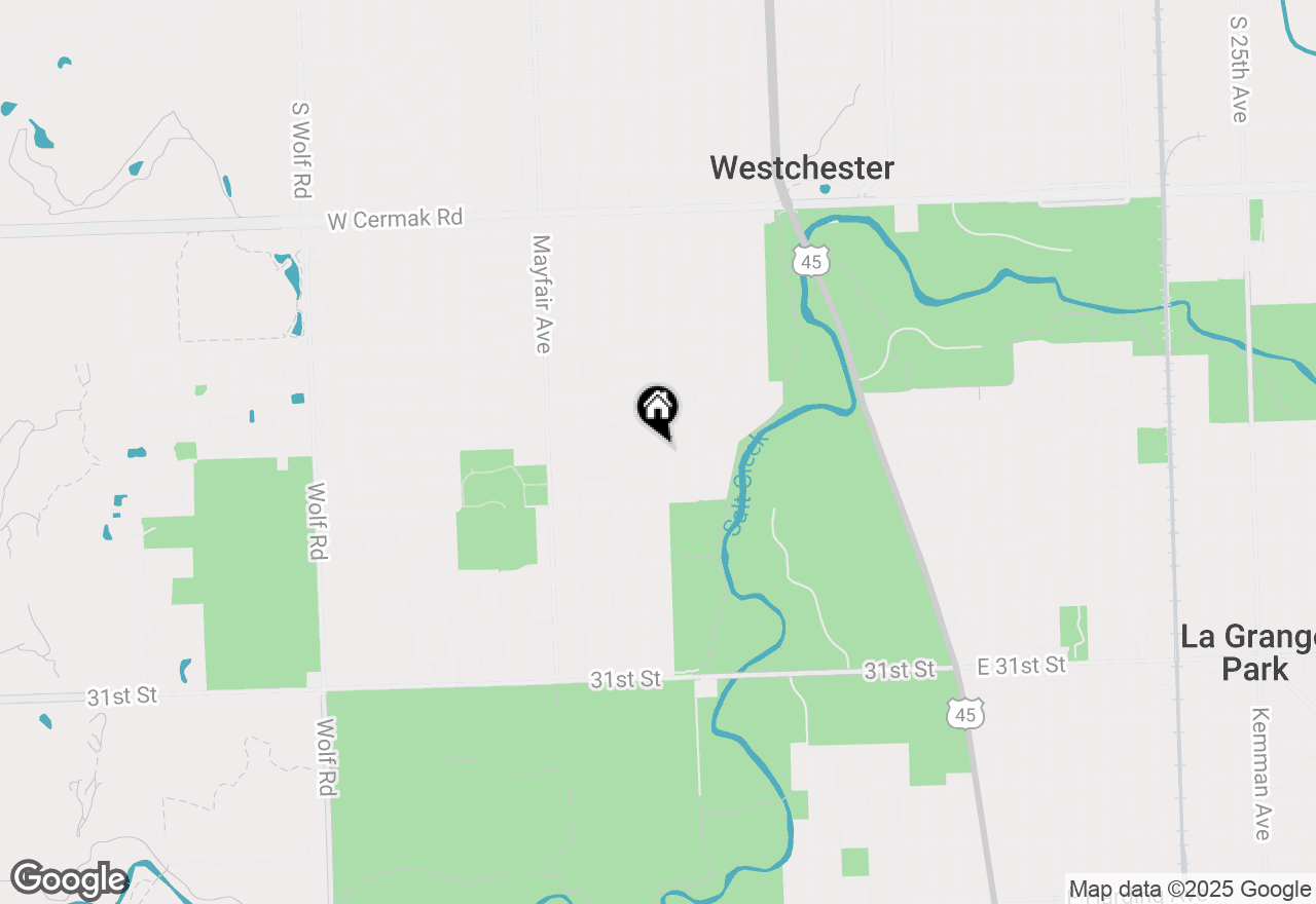 Map of 2610 Sunnyside Avenue, Westchester, IL 60154