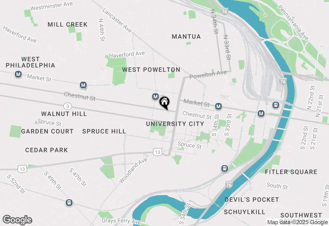 Map of 3900 Chestnut Street #0B-428, Philadelphia, PA 19104