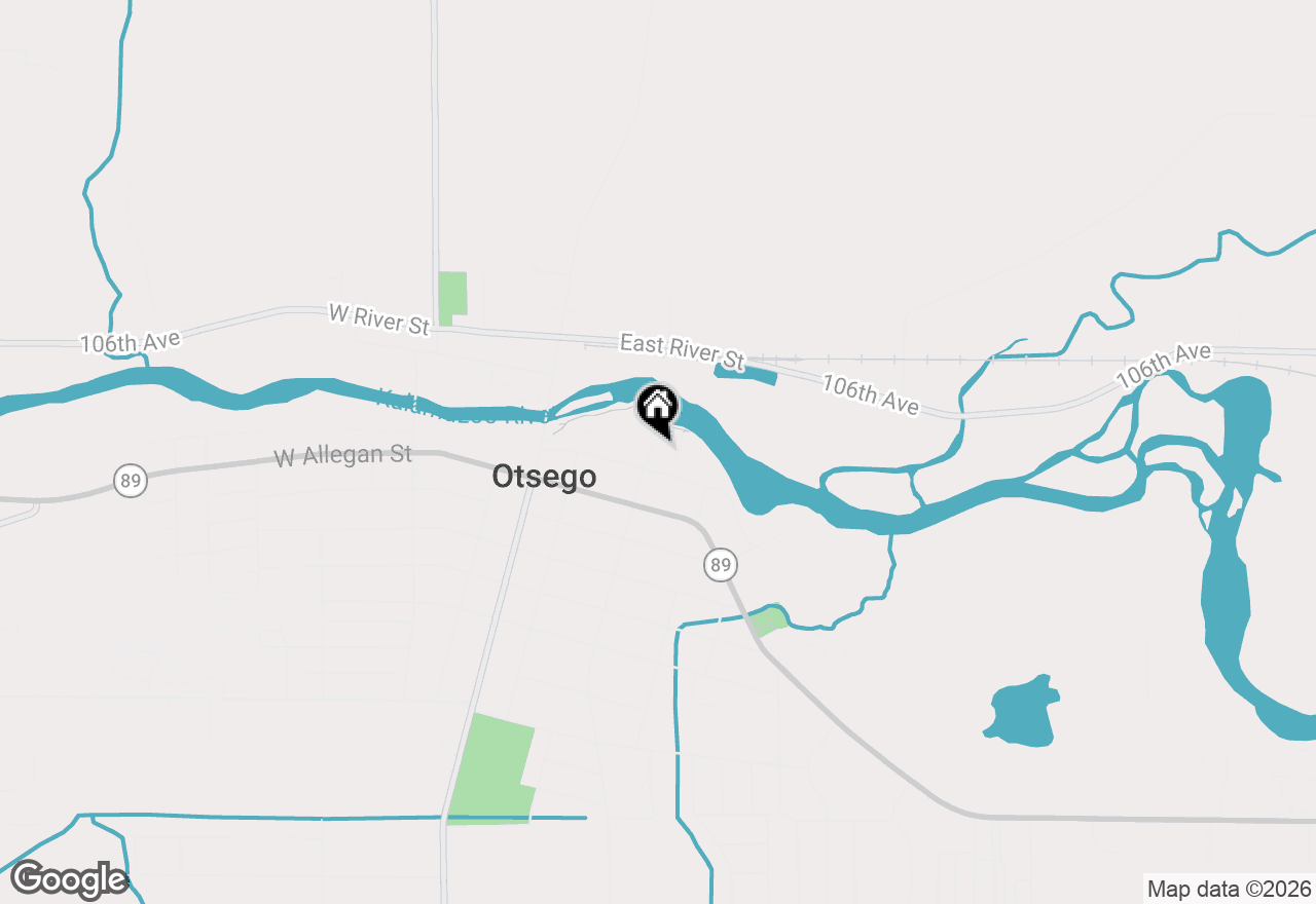 Map of 216 N Wilmott Street, Otsego, MI 49078