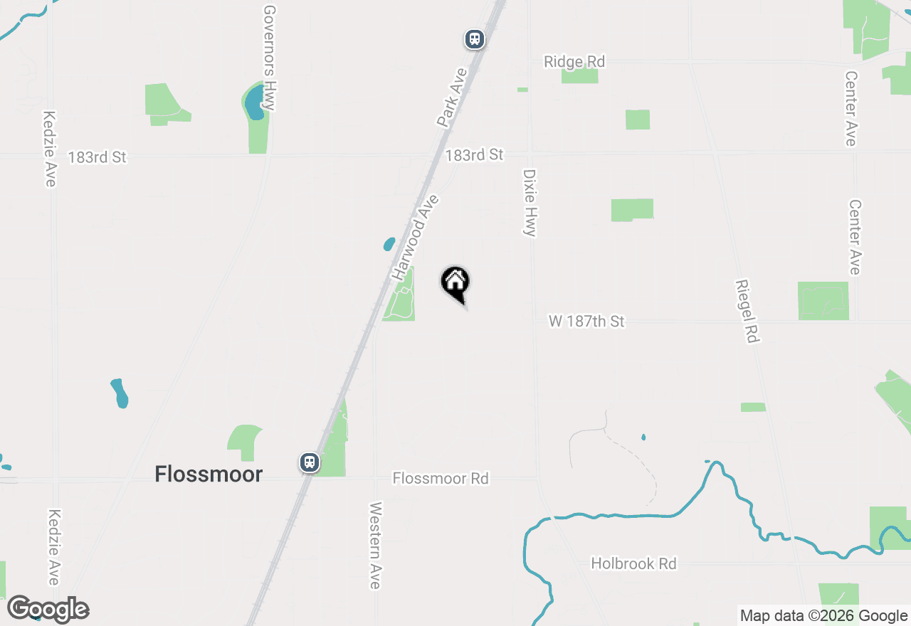 Map of 2205 Downey Road, Homewood, IL 60430
