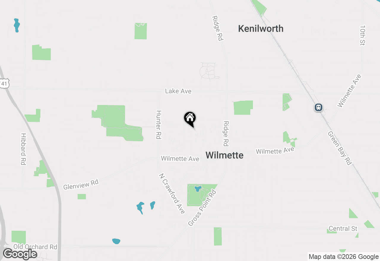 Map of 531 Pinecrest Lane, Wilmette, IL 60091