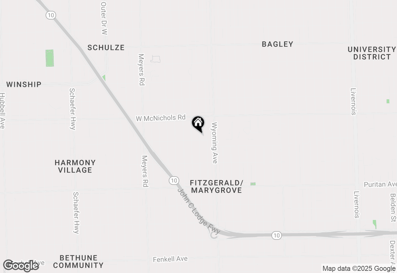 Map of 16875 Ilene Street, Detroit, MI 48221