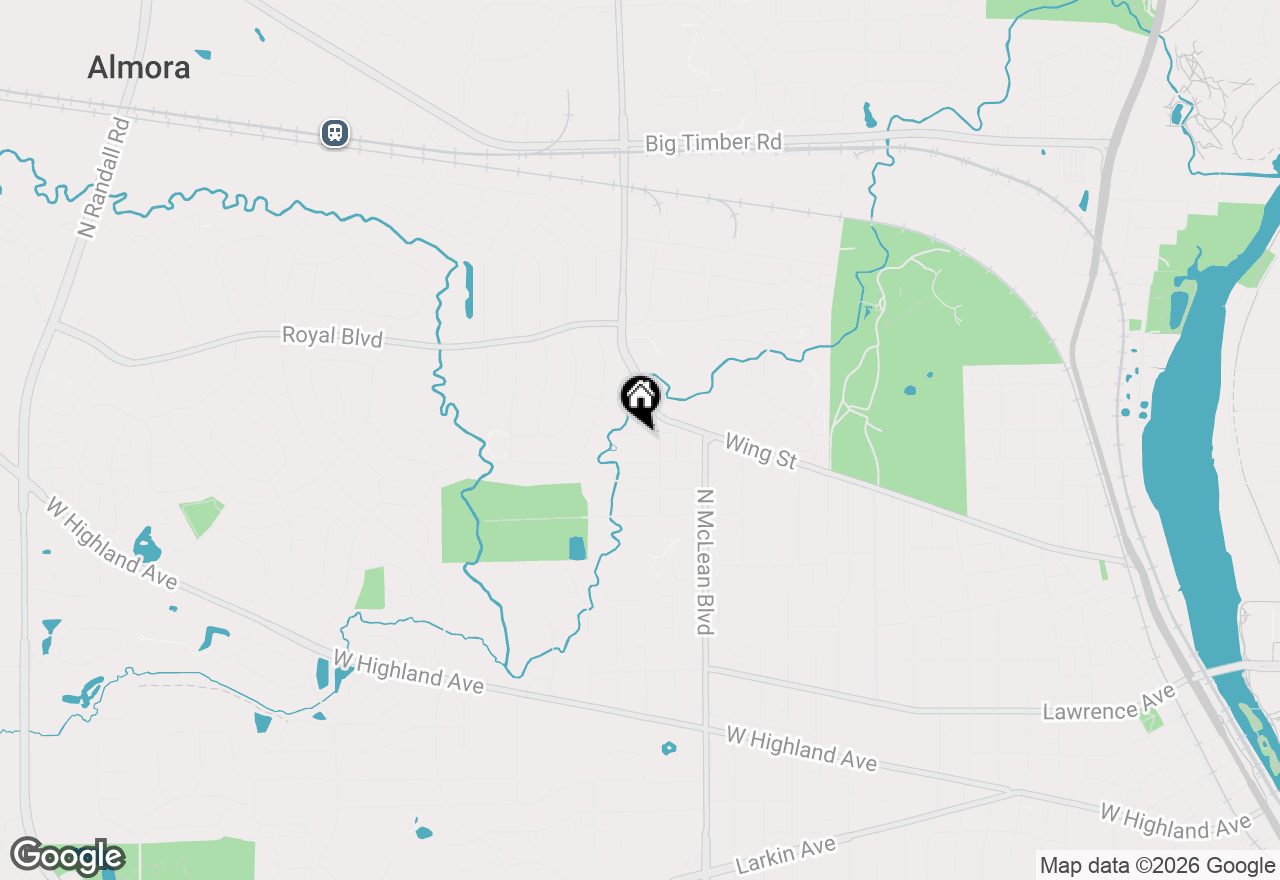 Map of 1419 Harlan Avenue, Elgin, IL 60123