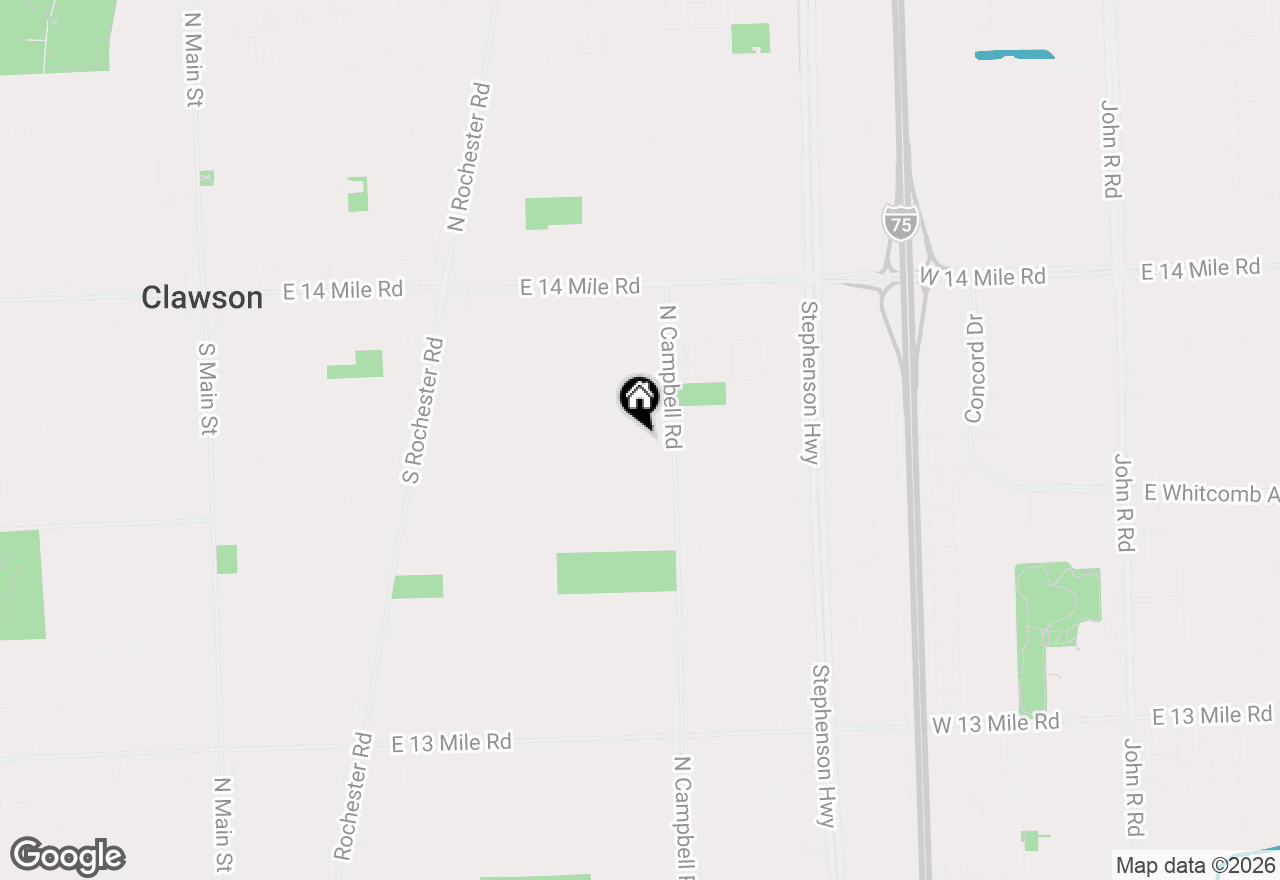 Map of 1519 Bauman Avenue, Royal Oak, MI 48073