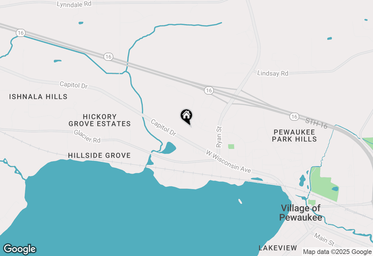 Map of 823 Quinlan Dr #E, Pewaukee, WI 53072