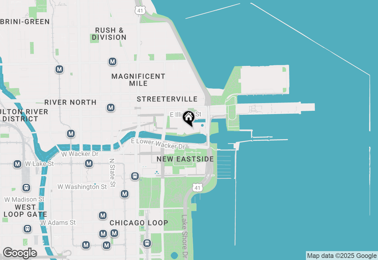 Map of 415 E North Water Street #2203, Chicago, IL 60611