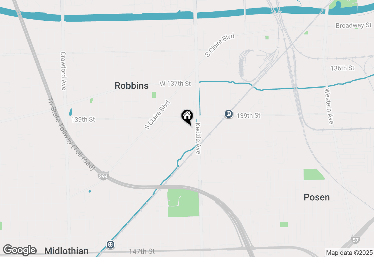 Map of 13908 S Reeves Road, Robbins, IL 60472