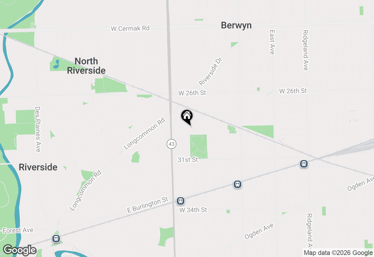 Map of 2906 Wisconsin Avenue, Berwyn, IL 60402