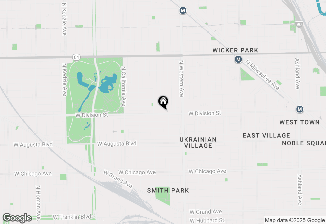 Map of 2516 W Division Avenue #3W, Chicago, IL 60622
