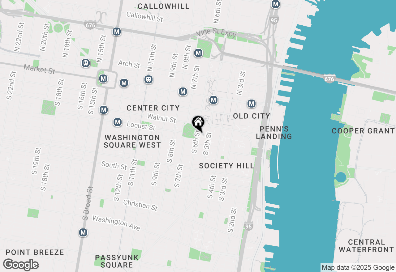Map of 233 S 6th Street #811, Philadelphia, PA 19106