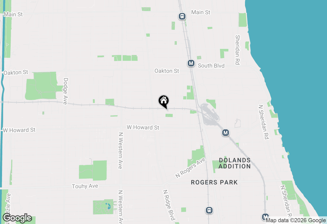 Map of 803 Brummel Street, Evanston, IL 60202